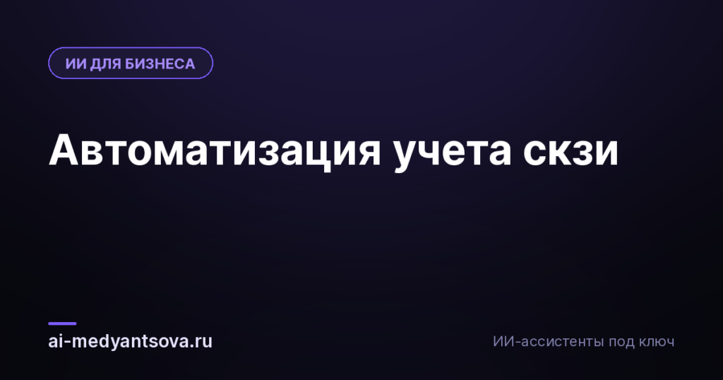 Автоматизация учета скзи