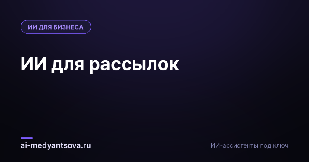 ИИ для рассылок